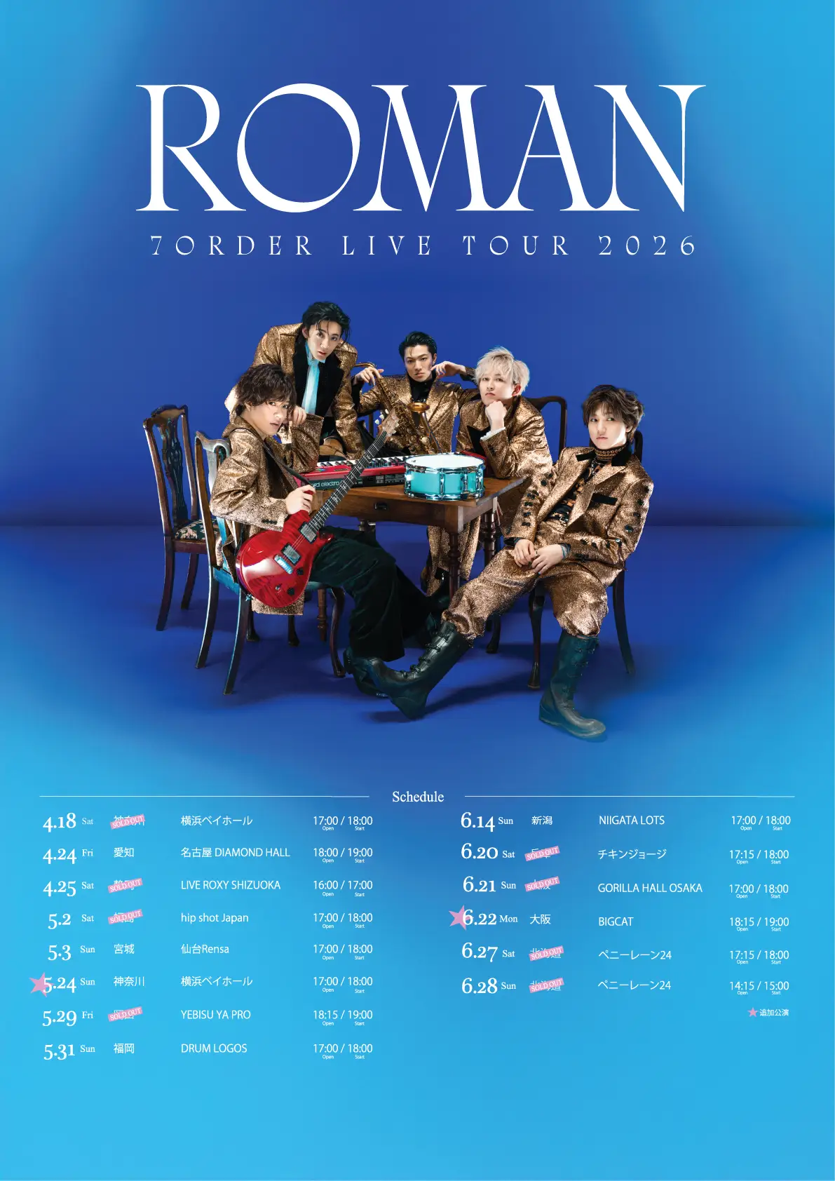 7ORDER LIVE TOUR 2026 ROMAN